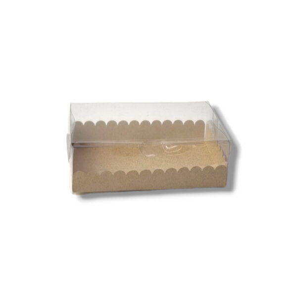 Caixa inteira em Acetato 6 brigadeiros com bandeja Kraft - Image 2