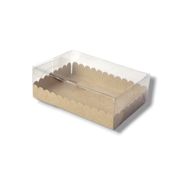 Caixa inteira em Acetato 6 brigadeiros com bandeja Kraft - Image 3