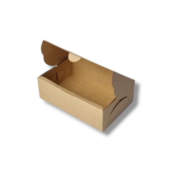 Caixa inteira em Papel para 6 brigadeiros Kraft - Image 2