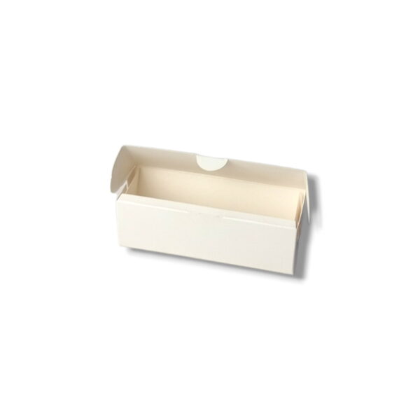 Caixa Inteira em Papel para 3 brigadeiros Branco