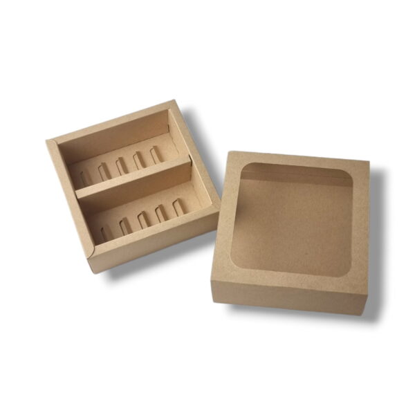 Caixa Elegance para 10 Macarons Kraft - Image 2