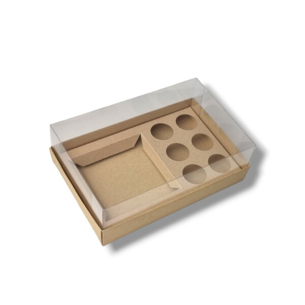 Caixa para Bentô Cake + 6 brigadeiros Kraft - Image 2