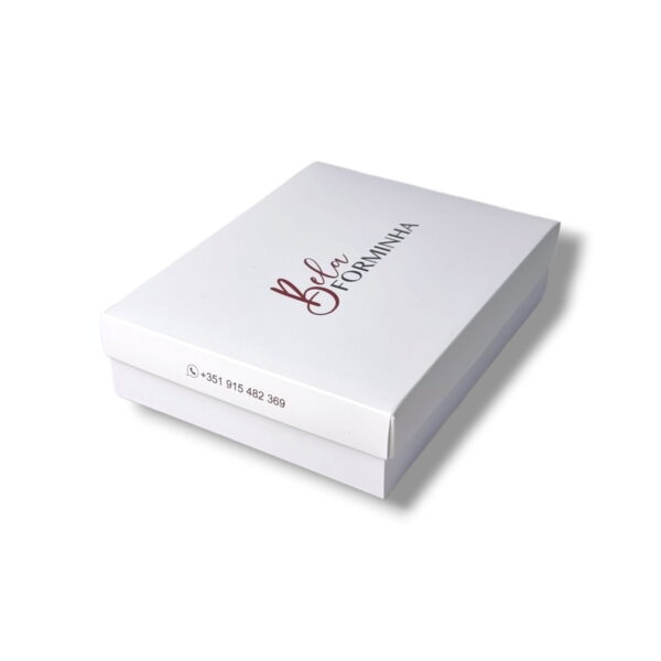 Caixa para 12 brigadeiros Branca - Personalizada - Image 2