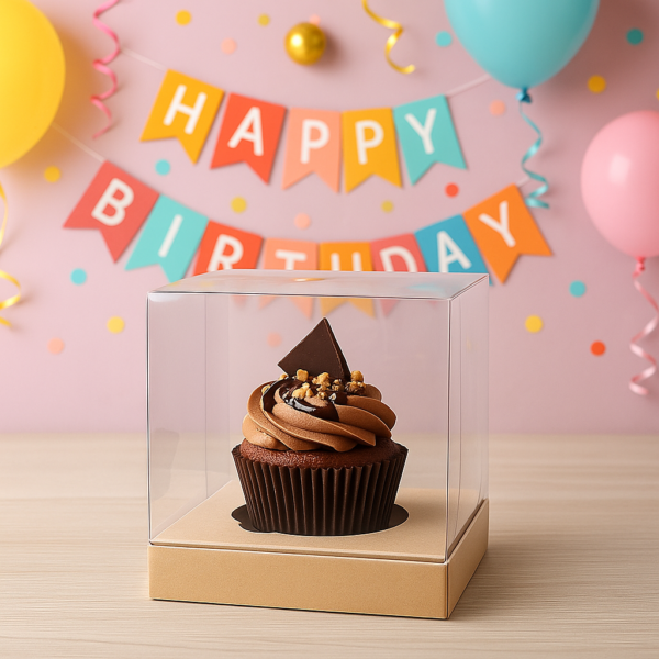 Caixa para 1 Cupcake Kraft