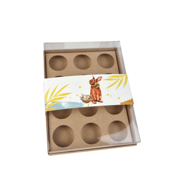 Cinta para caixa de 12 brigadeiros - Páscoa Nobre - Image 3