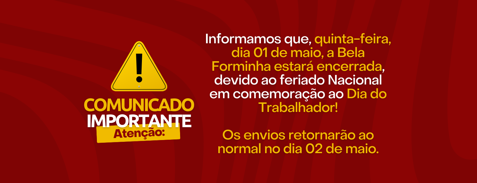 Home (novo) 1 - belaforminha aviso01Pc - belaforminha