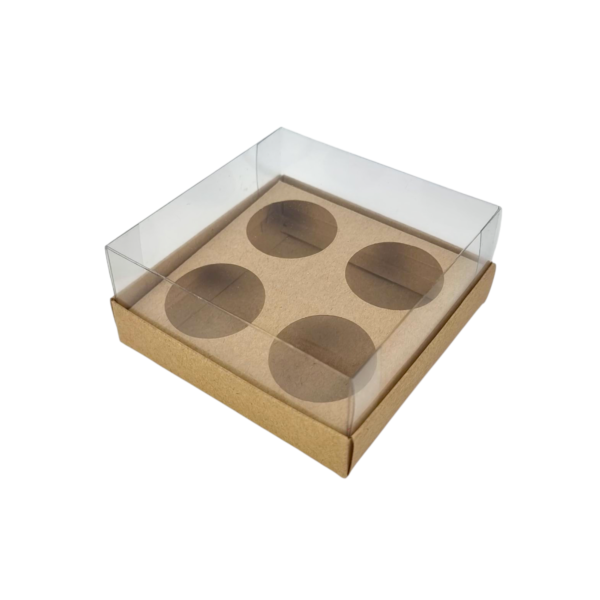 Caixa para 4 brigadeiros Kraft - Image 2