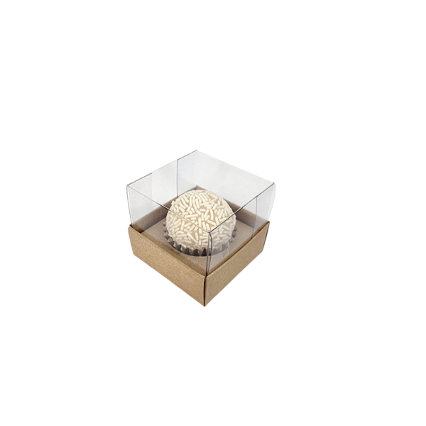 Caixa para 1 brigadeiro Kraft - Image 2