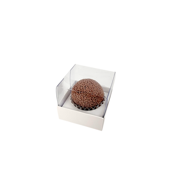 Caixa para 1 brigadeiro Branca - Image 2