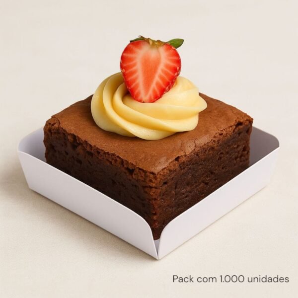 Forminha para Brownie Branca