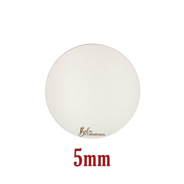 Cake Board Branco Redondo 5mm - Image 2